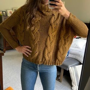 XS Dark Pecan Knit Sweater.